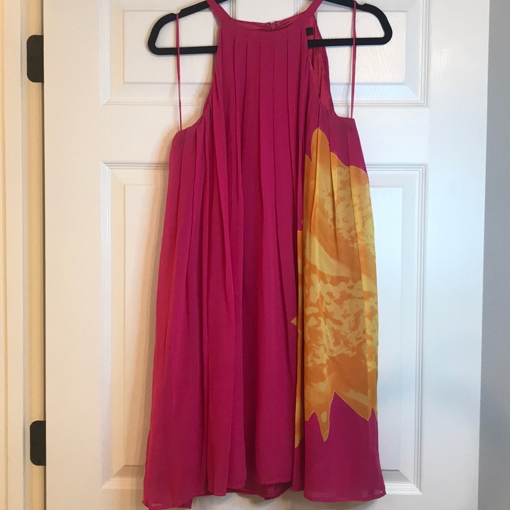 Vintage express pleated swing dress